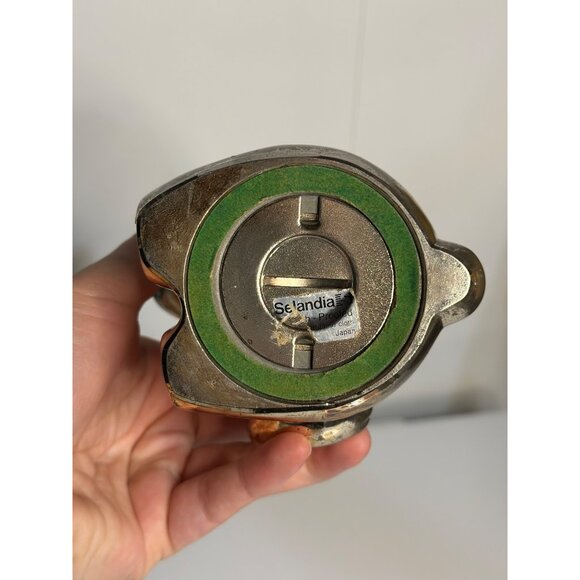 VTG 90s Selandia Brass Teddy Bear Figurine 5" MCM Retro Coin Bank Decor - Picture 4 of 7